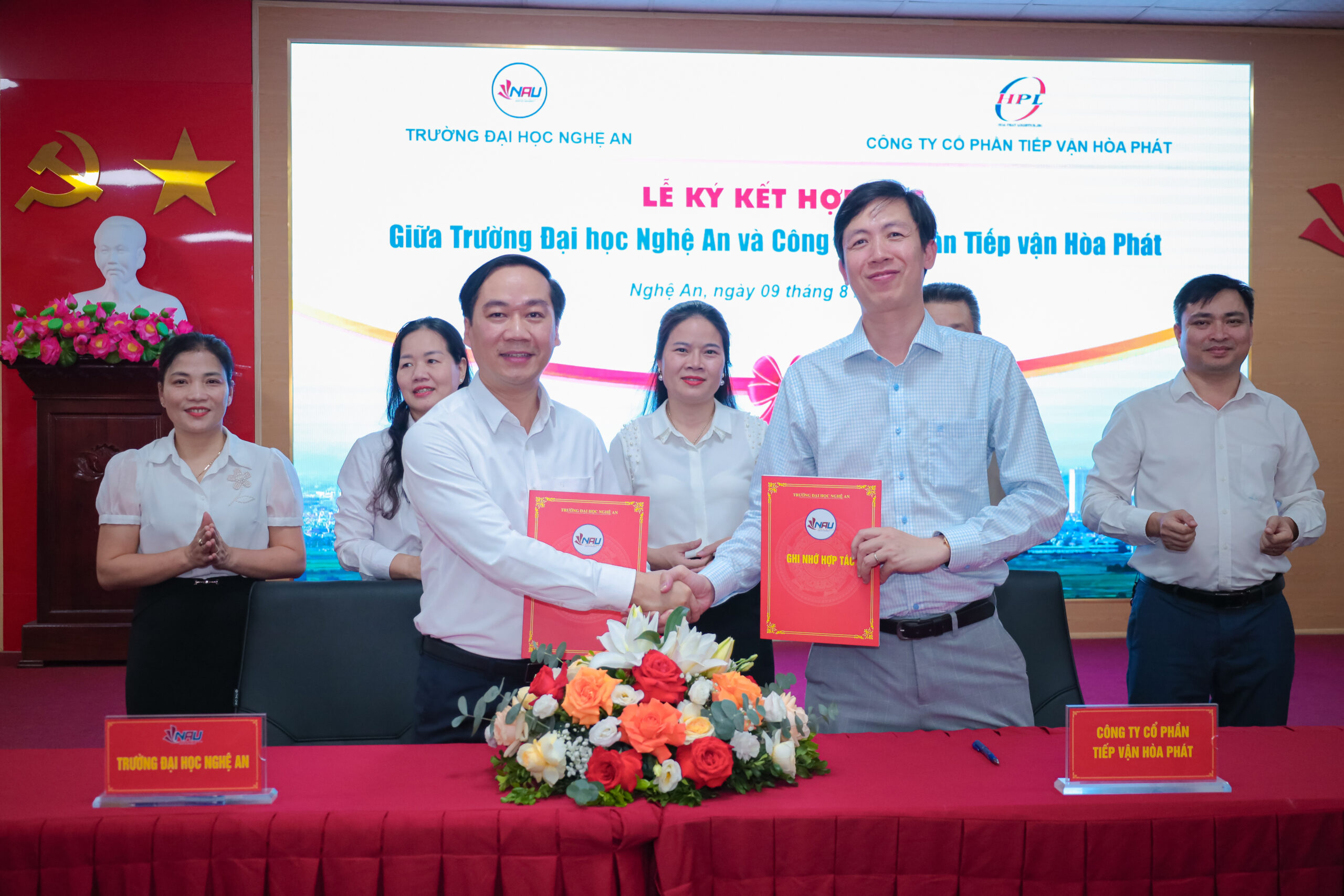 Hòa Phát Logistics ký kết thỏa thuận hợp tác phát triển nhân lực với các trường Đại học tại Nghệ An
